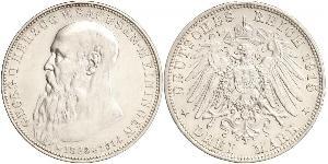 3 Mark Duché de Saxe-Meiningen (1680 - 1918) Argent Georges II de Saxe-Meiningen-Hildburghausen