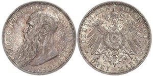 3 Mark Duché de Saxe-Meiningen (1680 - 1918) Argent Georges II de Saxe-Meiningen-Hildburghausen