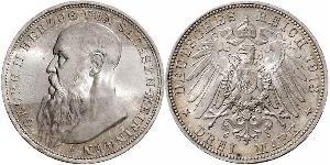 3 Mark Duché de Saxe-Meiningen (1680 - 1918) Argent Georges II de Saxe-Meiningen-Hildburghausen