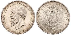 3 Mark Empire allemand (1871-1918) Argent 
