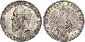 3 Mark Empire allemand (1871-1918) Argent 