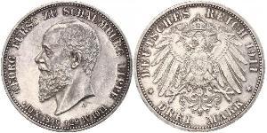 3 Mark Empire allemand (1871-1918) Argent 