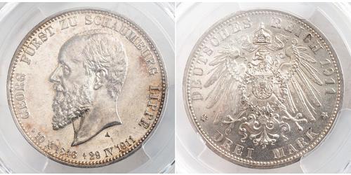 3 Mark Empire allemand (1871-1918) Argent 
