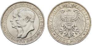 3 Mark Royaume de Prusse (1701-1918) Argent Frédéric-Guillaume III de Prusse (1770 -1840)