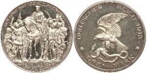 3 Mark Royaume de Prusse (1701-1918) Argent 