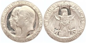 3 Mark Royaume de Prusse (1701-1918) Argent Wilhelm II, German Emperor (1859-1941)