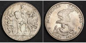 3 Mark Royaume de Prusse (1701-1918) Argent 