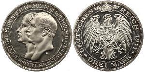3 Mark Royaume de Prusse (1701-1918) Argent Frédéric-Guillaume III de Prusse (1770 -1840)