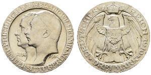 3 Mark Royaume de Prusse (1701-1918) Argent Wilhelm II, German Emperor (1859-1941)