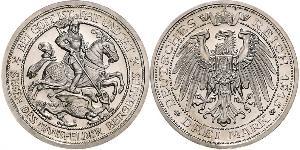 3 Mark Royaume de Prusse (1701-1918) Argent Wilhelm II, German Emperor (1859-1941)