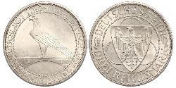 3 Mark République de Weimar (1918-1933) Argent 
