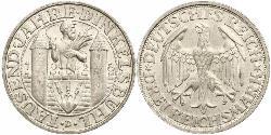 3 Mark République de Weimar (1918-1933) Argent 