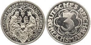 3 Mark République de Weimar (1918-1933) Argent 