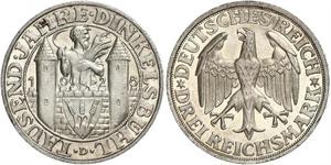 3 Mark République de Weimar (1918-1933) Argent 