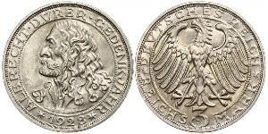 3 Mark République de Weimar (1918-1933) Argent 