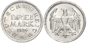 3 Mark République de Weimar (1918-1933) Argent 
