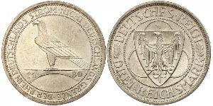 3 Mark République de Weimar (1918-1933) Argent 