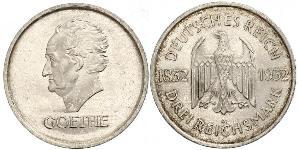 3 Mark République de Weimar (1918-1933) Argent 