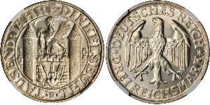 3 Mark République de Weimar (1918-1933) Argent 