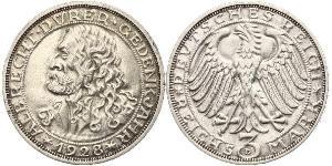 3 Mark République de Weimar (1918-1933) Argent 