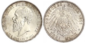 3 Mark Impero tedesco (1871-1918) Argento 