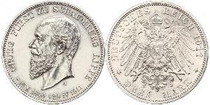 3 Mark Impero tedesco (1871-1918) Argento 