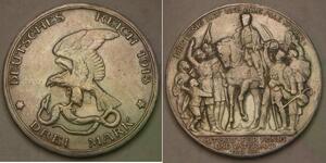 3 Mark Regno di Prussia (1701-1918) Argento 