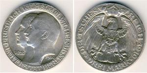 3 Mark Regno di Prussia (1701-1918) Argento Wilhelm II, German Emperor (1859-1941)