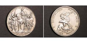 3 Mark Regno di Prussia (1701-1918) Argento 
