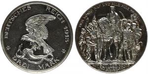 3 Mark Regno di Prussia (1701-1918) Argento 