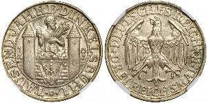 3 Mark Repubblica di Weimar (1918-1933) Argento 