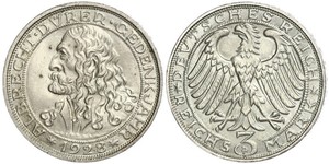 3 Mark Repubblica di Weimar (1918-1933) Argento 