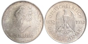 3 Mark Repubblica di Weimar (1918-1933) Argento 