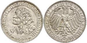 3 Mark Repubblica di Weimar (1918-1933) Argento 