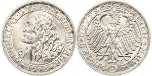 3 Mark Repubblica di Weimar (1918-1933) Argento 
