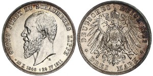 3 Mark Imperio alemán (1871-1918) Plata 