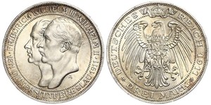 3 Mark Reino de Prusia (1701-1918) Plata Federico Guillermo III de Prusia (1770 -1840)
