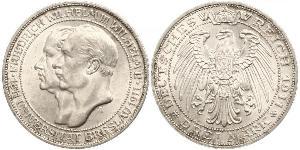 3 Mark Reino de Prusia (1701-1918) Plata Federico Guillermo III de Prusia (1770 -1840)