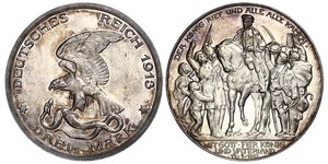 3 Mark Reino de Prusia (1701-1918) Plata 