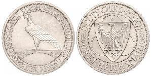 3 Mark República de Weimar (1918-1933) Plata 