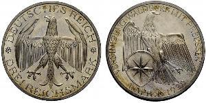 3 Mark República de Weimar (1918-1933) Plata 