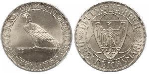 3 Mark República de Weimar (1918-1933) Plata 