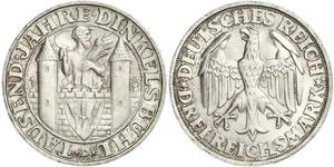 3 Mark República de Weimar (1918-1933) Plata 