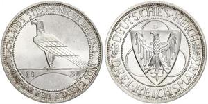 3 Mark República de Weimar (1918-1933) Plata 