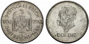 3 Mark República de Weimar (1918-1933) Plata 