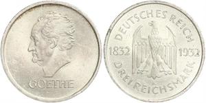 3 Mark República de Weimar (1918-1933) Plata 