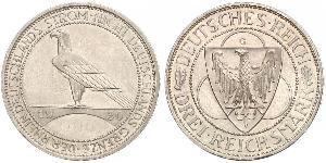 3 Mark República de Weimar (1918-1933) Plata 