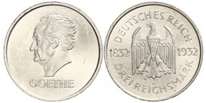 3 Mark República de Weimar (1918-1933) Plata 