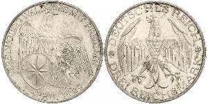 3 Mark República de Weimar (1918-1933) Plata 