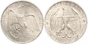 3 Mark República de Weimar (1918-1933) Plata 